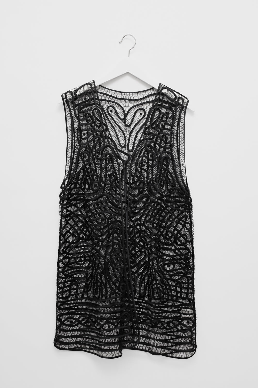 PURE SILK LUCID LACE VINTAGE VEST