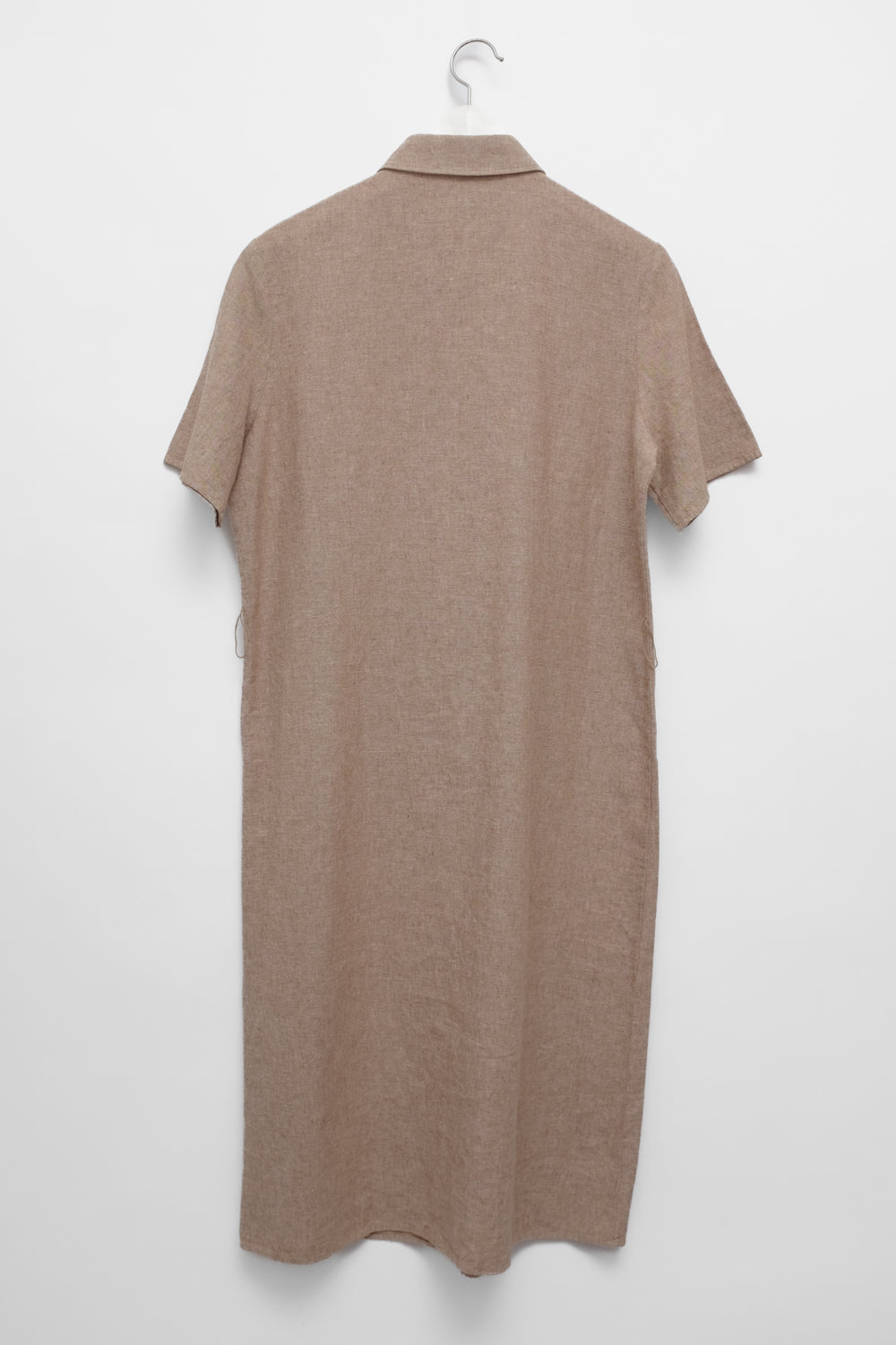 PURE LINEN COTTON LONG SHIRT JACKET DRESS
