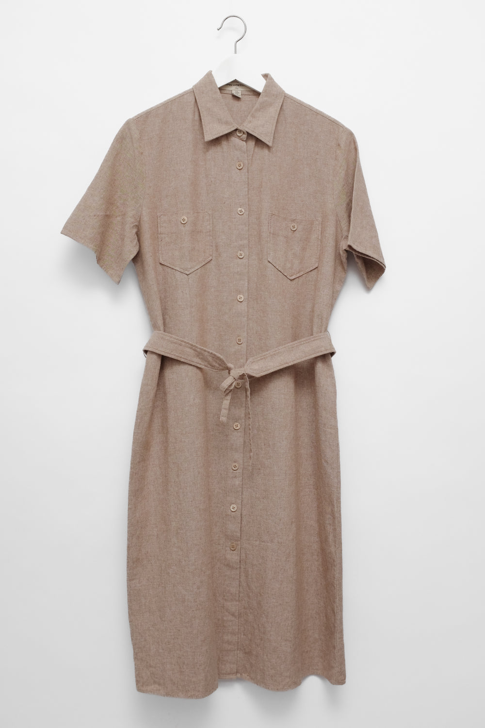 PURE LINEN COTTON LONG SHIRT JACKET DRESS