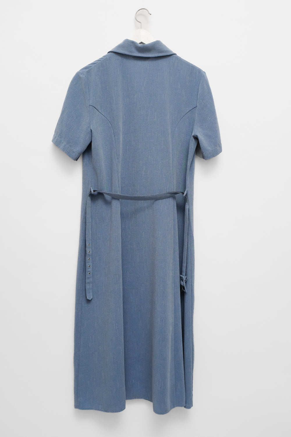 BLUE LONG VINTAGE SHIRT JACKET