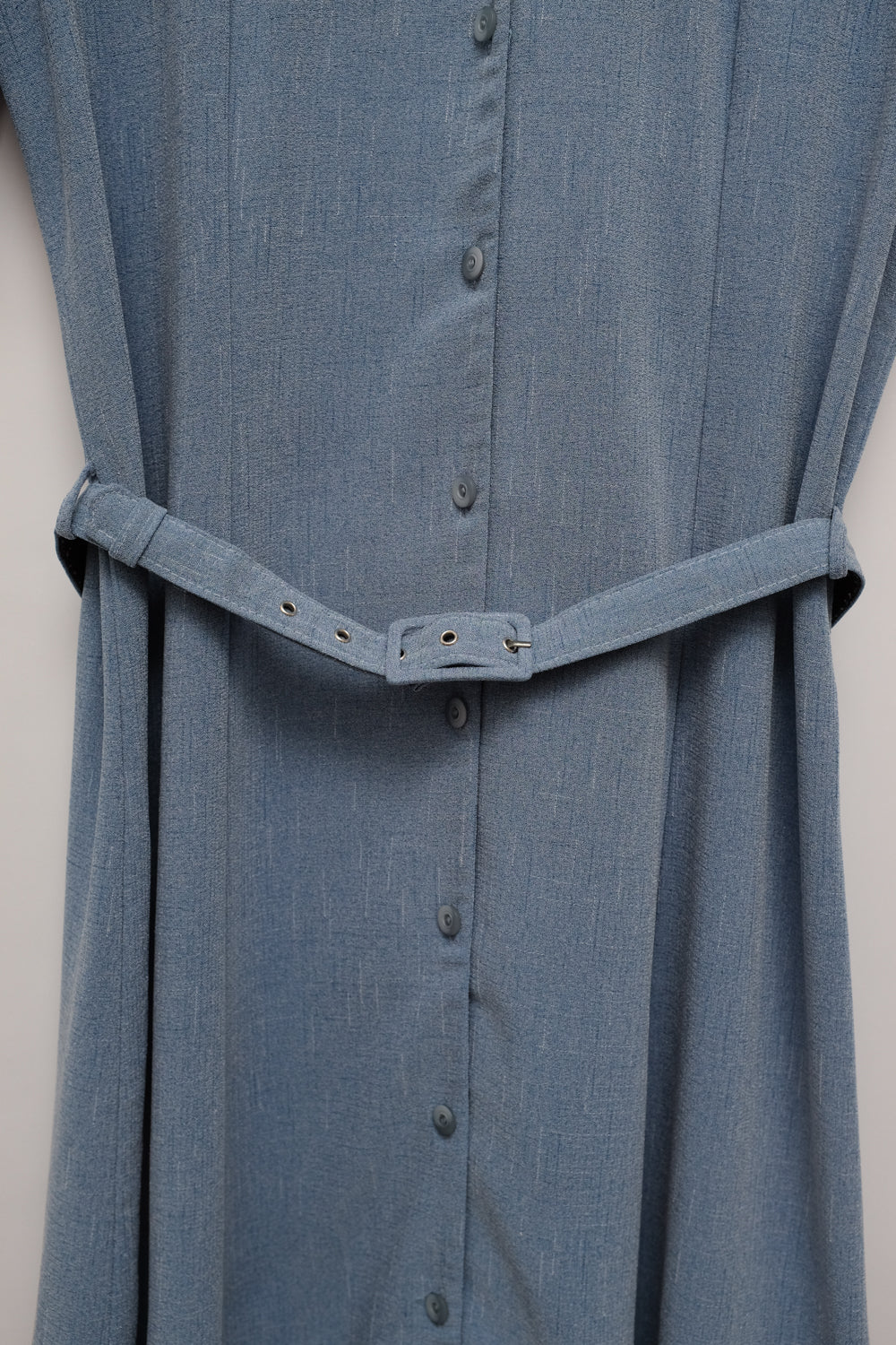 BLUE LONG VINTAGE SHIRT JACKET