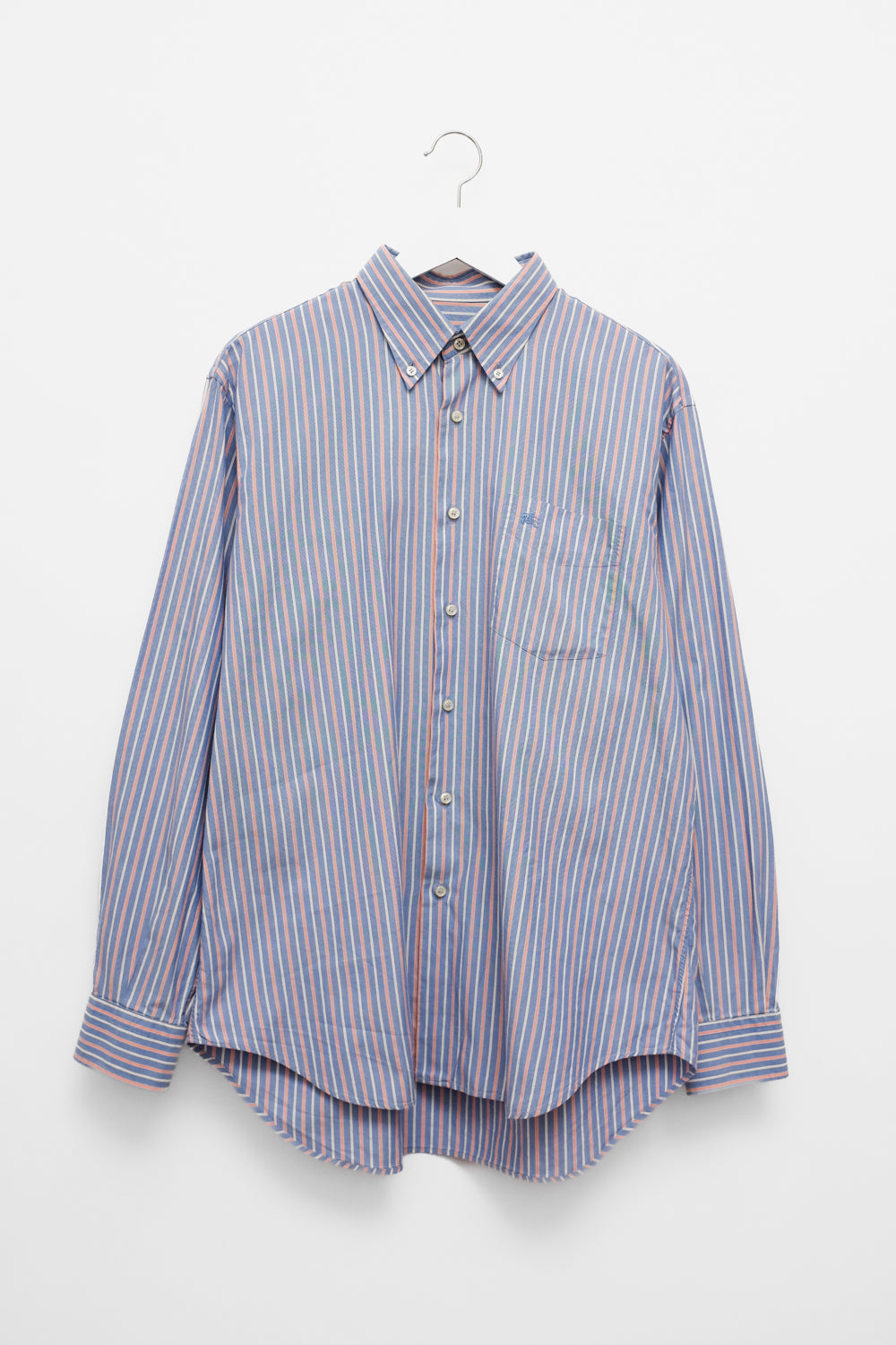 BURBERRY BLUE STRIPED OVERSIZE SHIRT