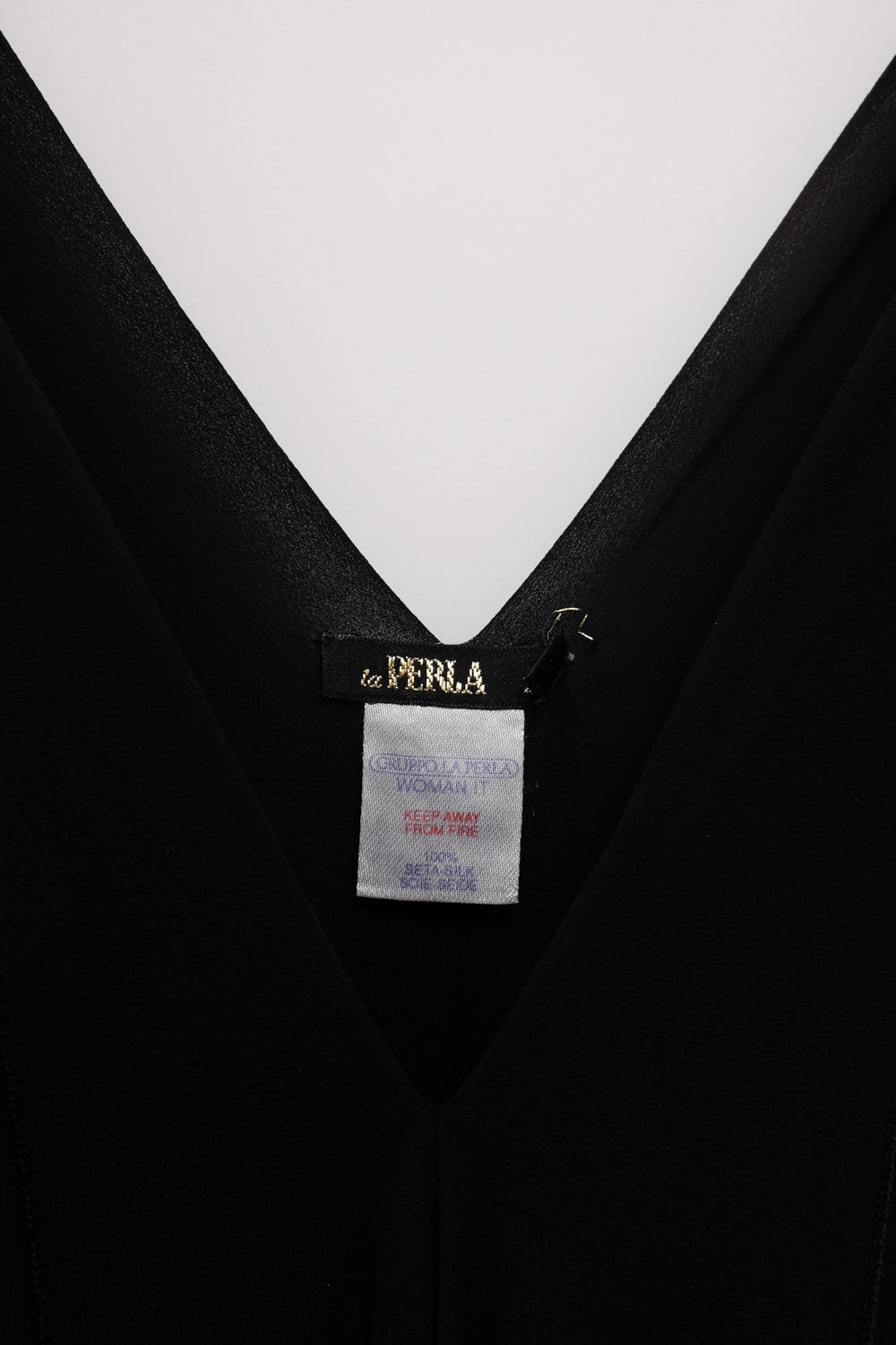 LA PERLA PURE SILK VINTAGE ITALY LACE DRESS
