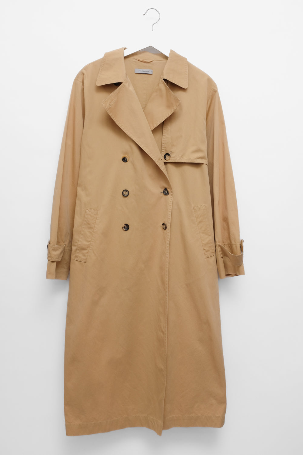 RENE LEZARD CAMEL PURE COTTON TRENCH COAT