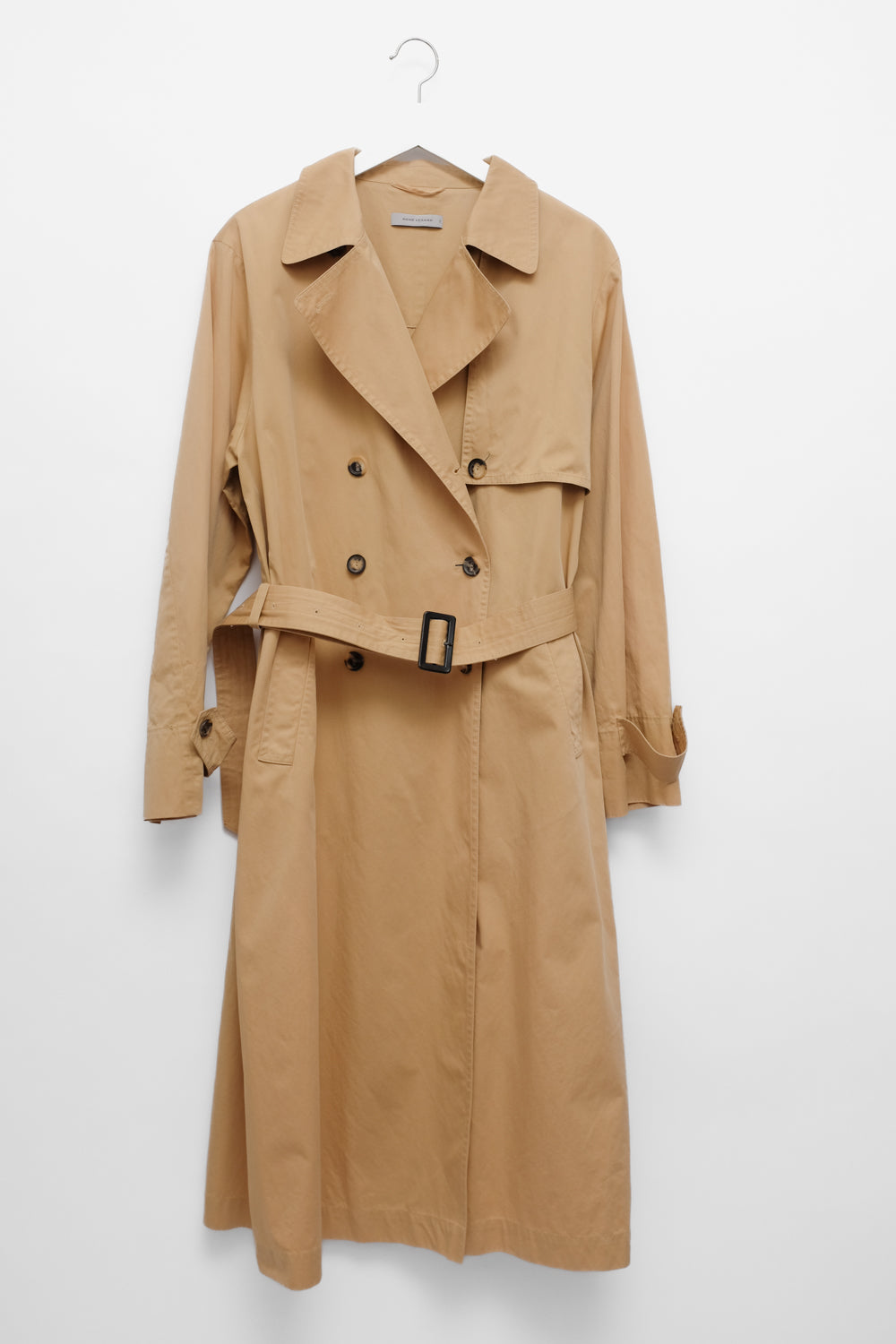 RENE LEZARD CAMEL PURE COTTON TRENCH COAT