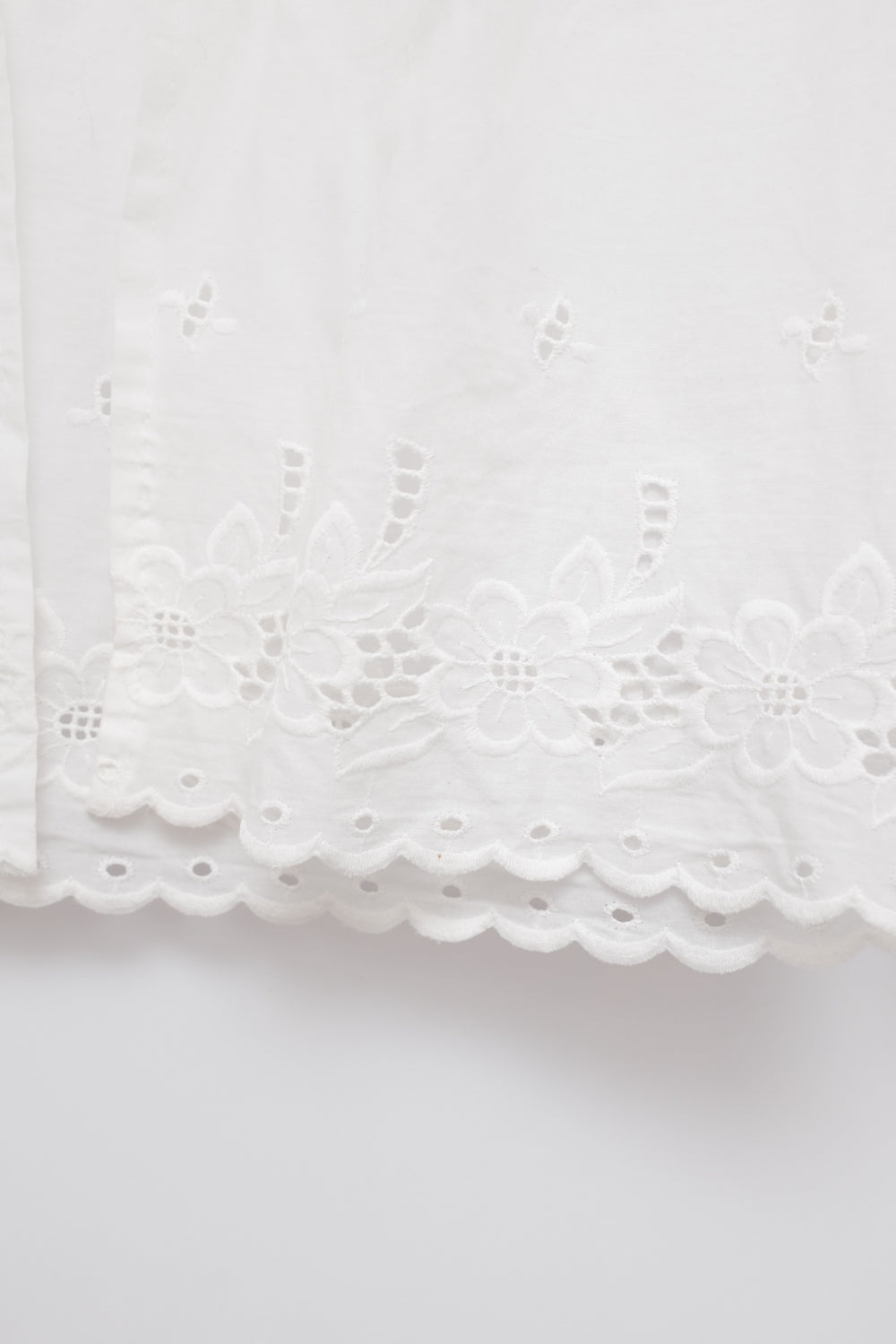 PURE COTTON ANTIQUE VINTAGE LACE CROP JACKET