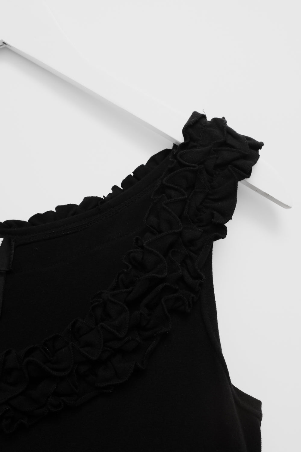 VINTAGE DKNY STRETCHY RUFFLES TANK DRESS