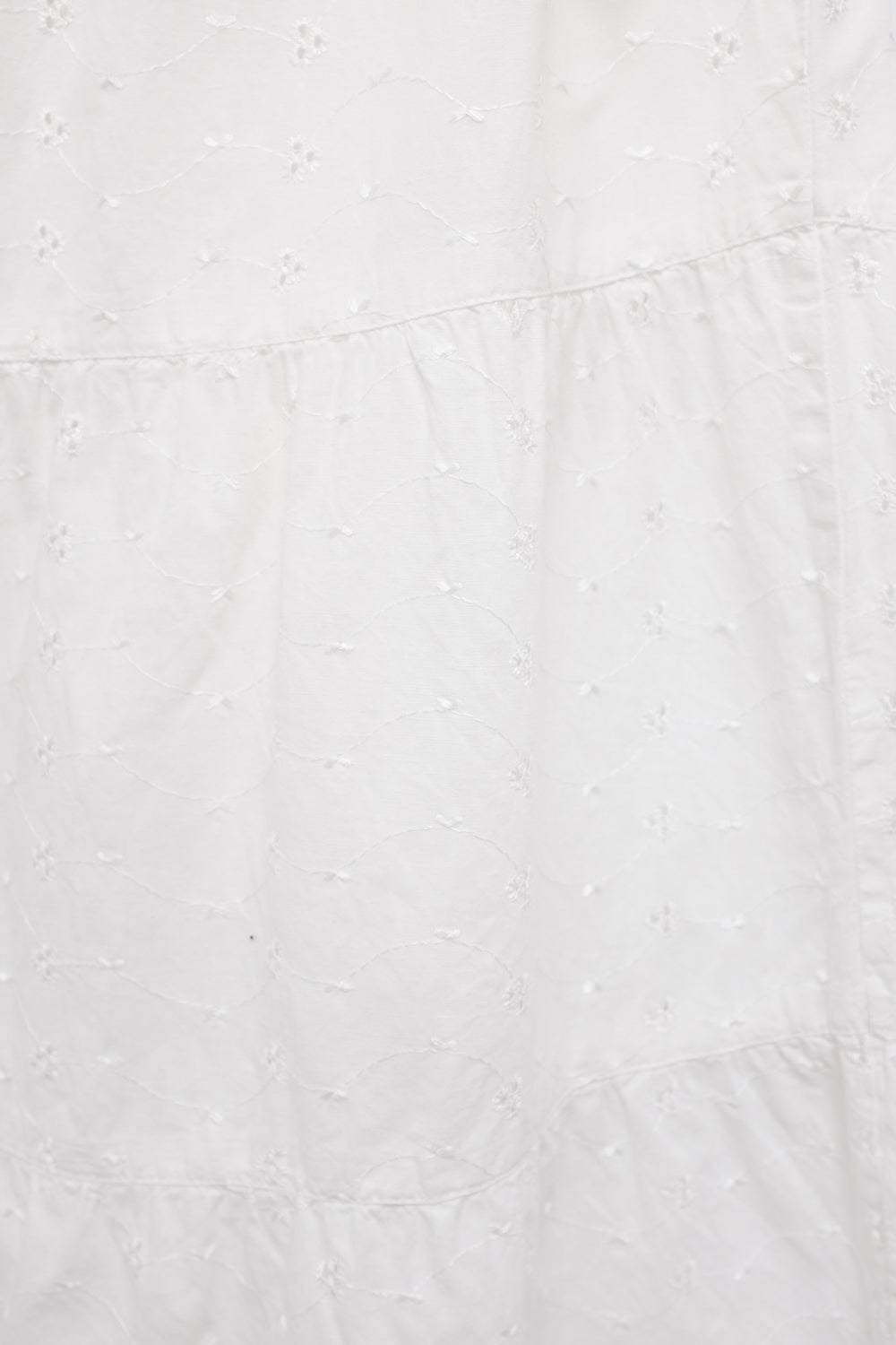 PURE COTTON LACE WHITE MAXI VINTAGE SKIRT