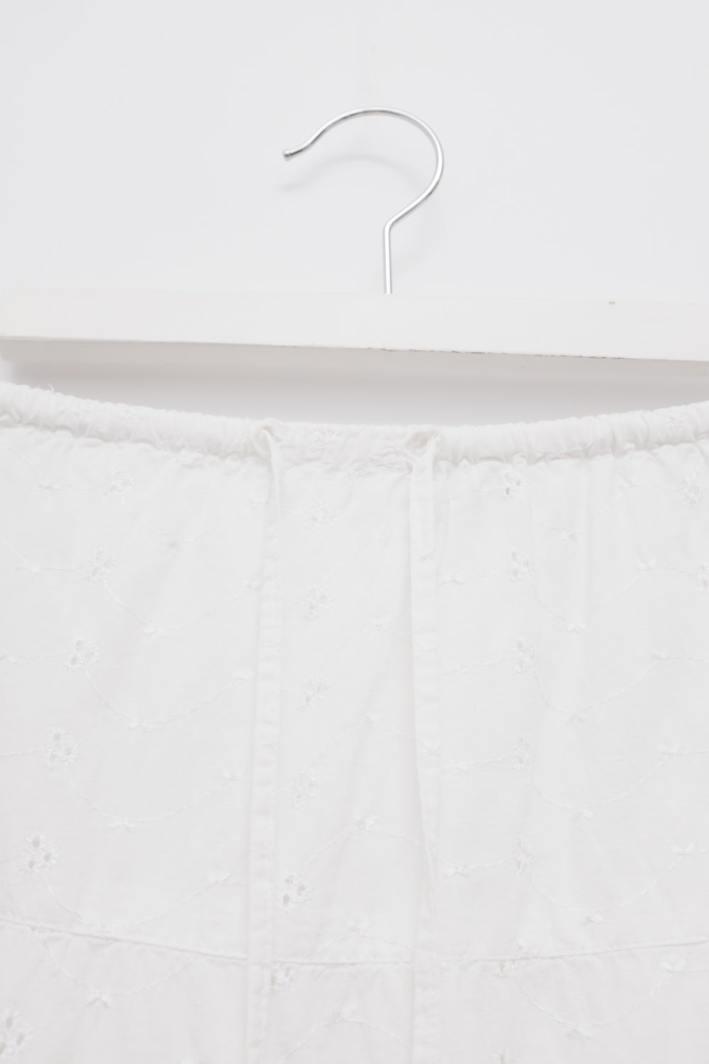 PURE COTTON LACE WHITE MAXI VINTAGE SKIRT