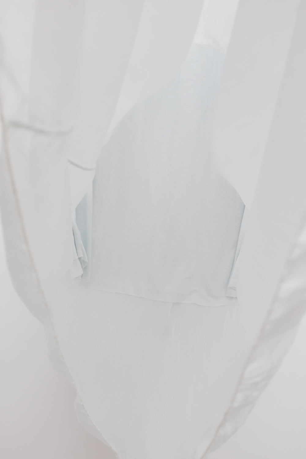 PURE TENDER SILK PALE BLUE MAXI SKIRT