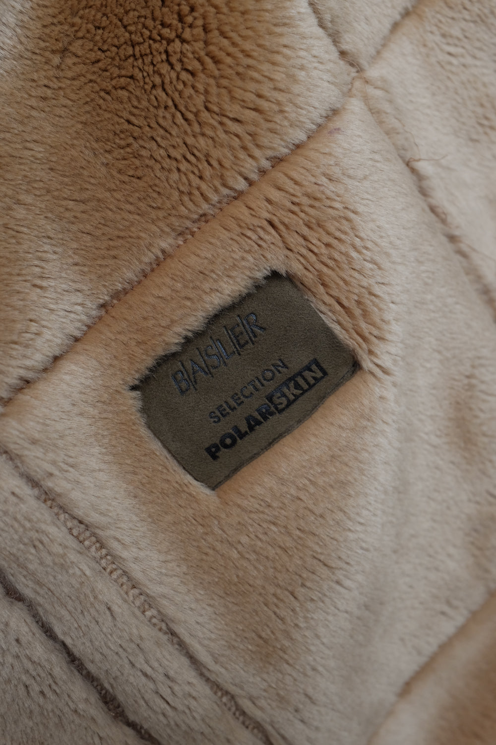 VINTAGE VEGAN SUEDE SHEARLING TEDDY COAT