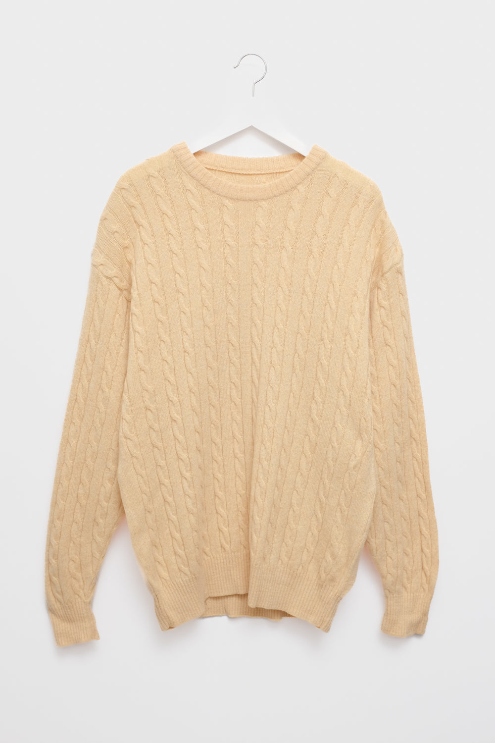 PURE WOOL CABLE KNIT ITALY VINTAGE SWEATER