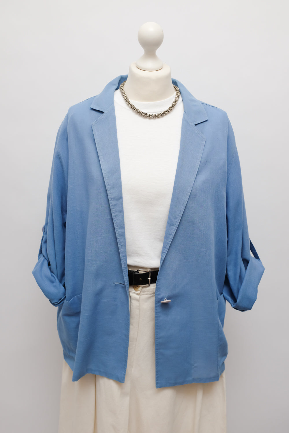 BLUE VINTAGE SUMMER BLAZER