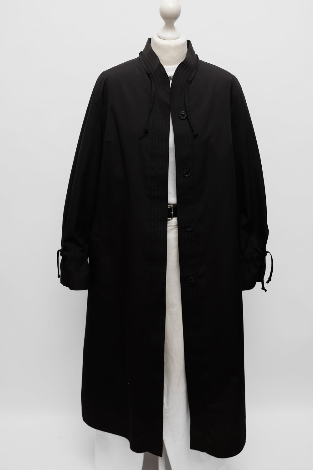 BLACK VINTAGE 1960 TRENCH COAT