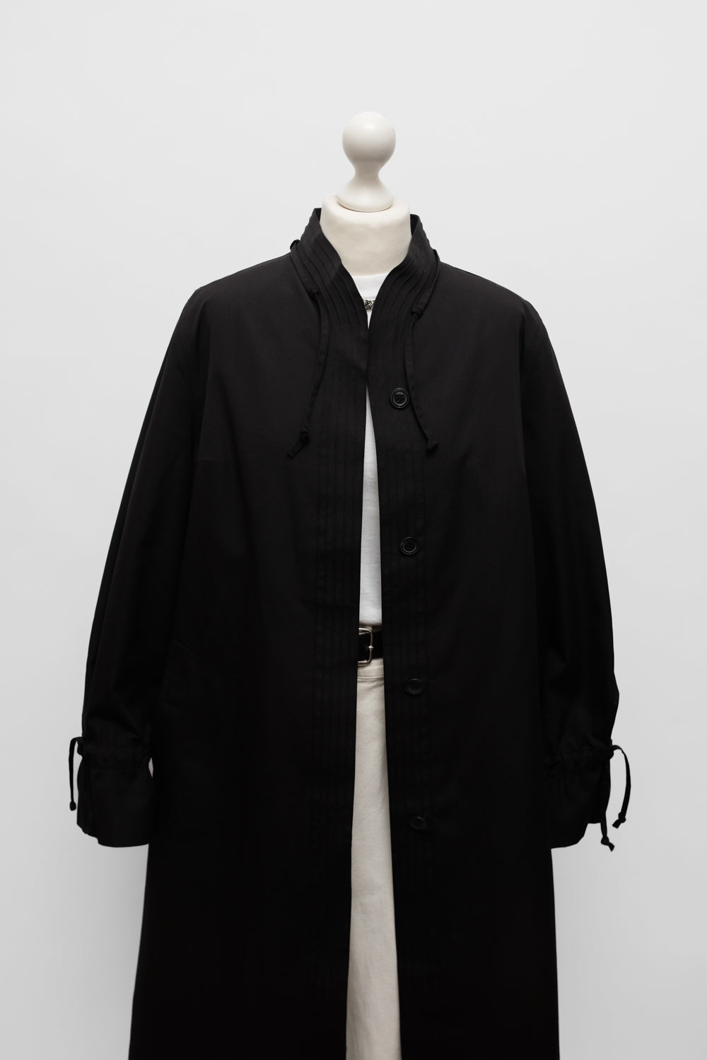 BLACK VINTAGE 1960 TRENCH COAT