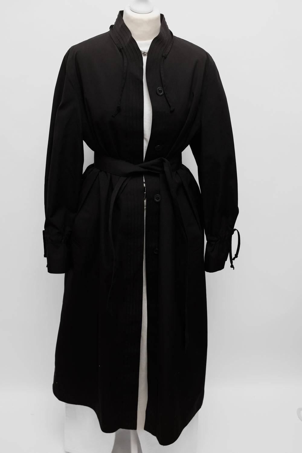 BLACK VINTAGE 1960 TRENCH COAT