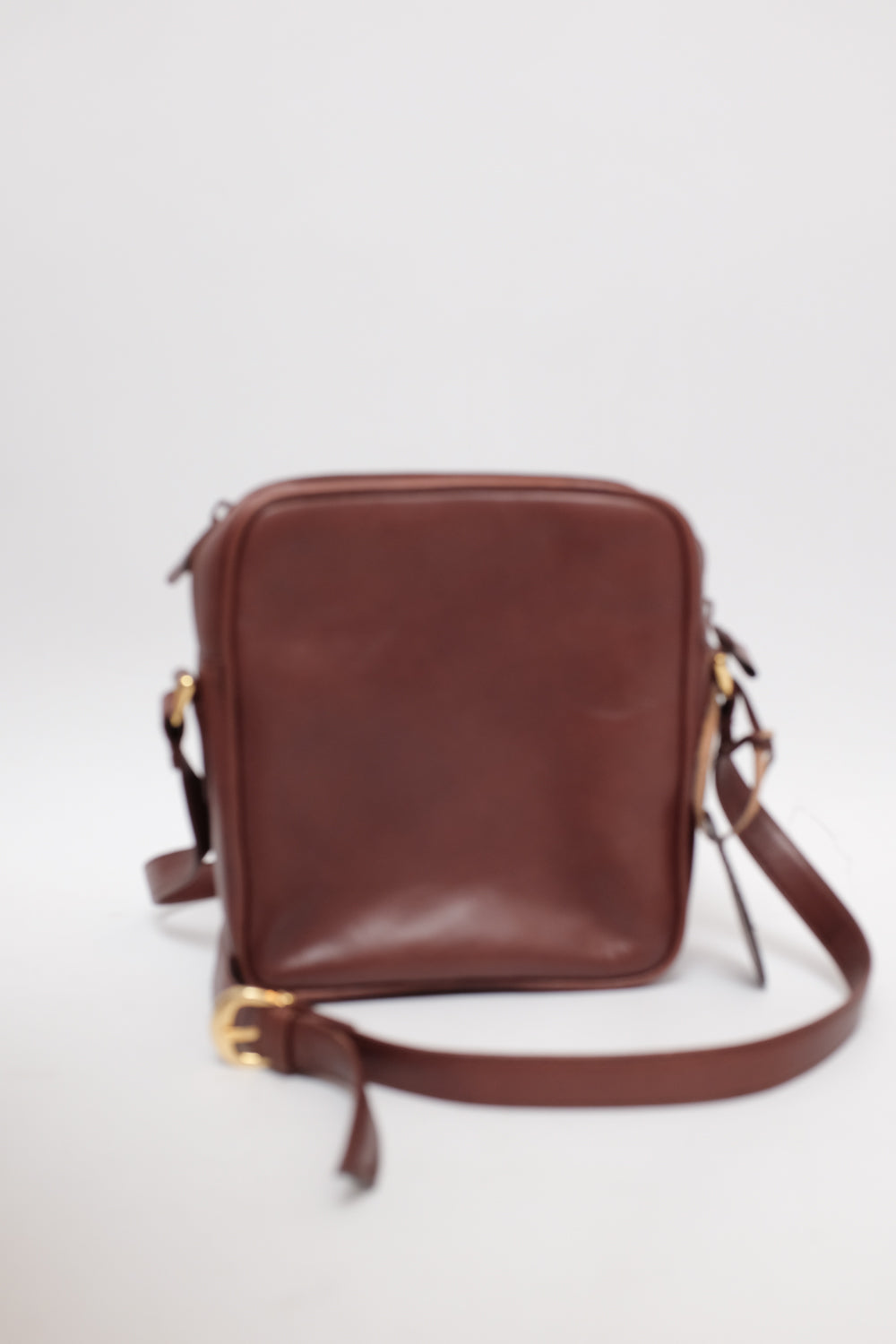 AIGNER BRAIDED BROWN CROSSBODY VINTAGE BAG