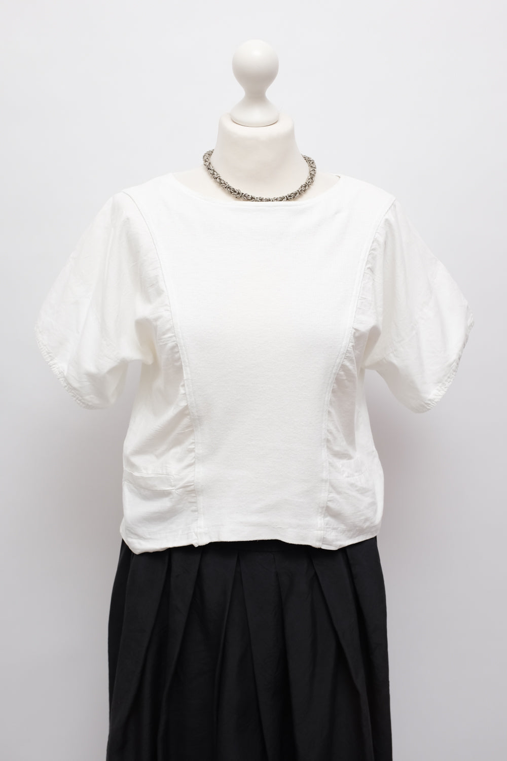 PURE COTTON CROP PLEATED VINTAGE SHIRT