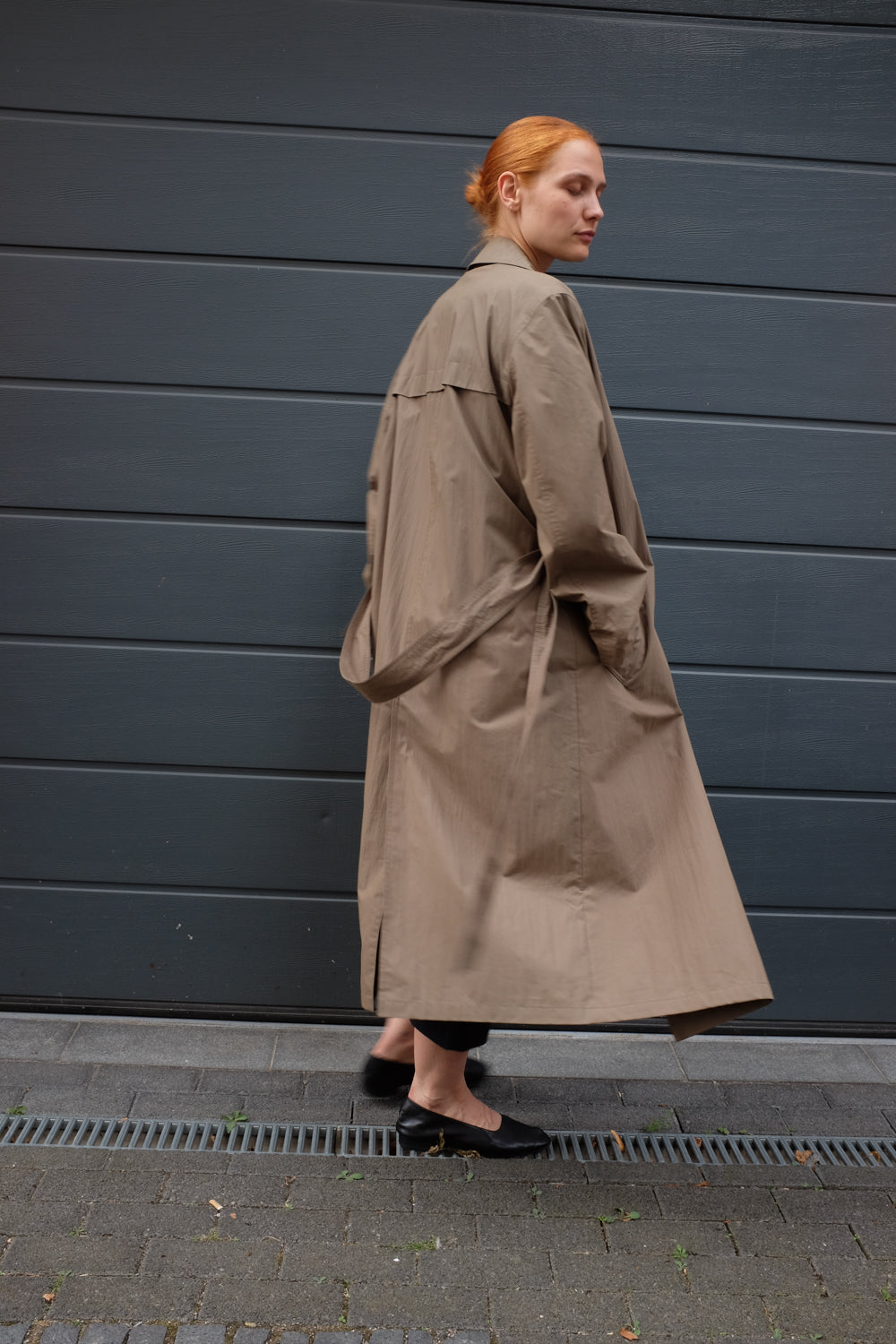 VINTAGE KHAKI BROWN TRENCH COAT