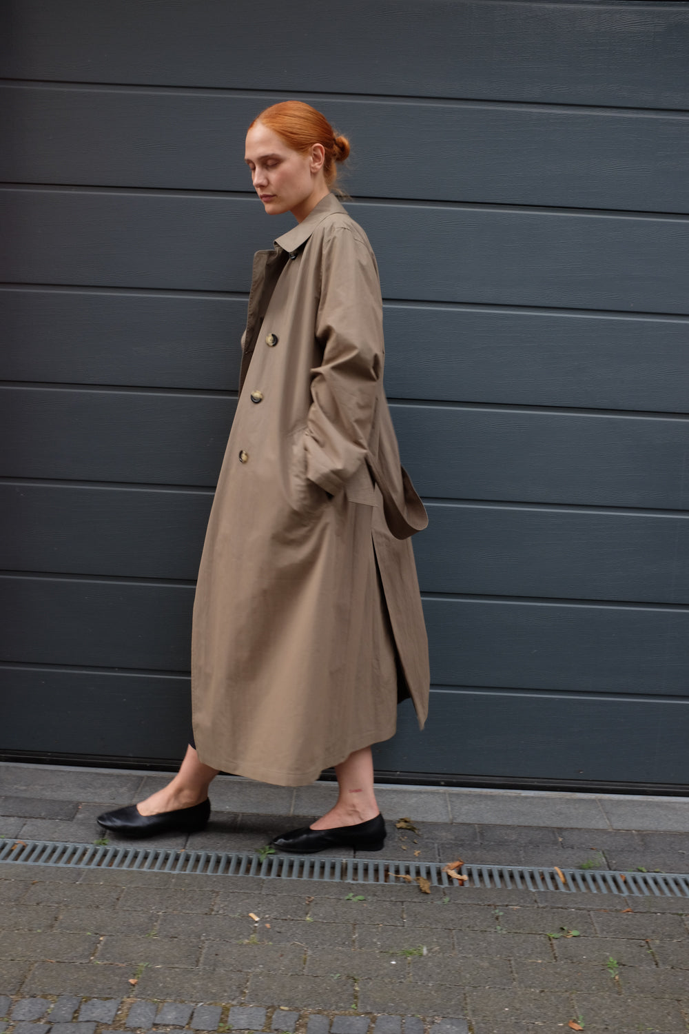 VINTAGE KHAKI BROWN TRENCH COAT
