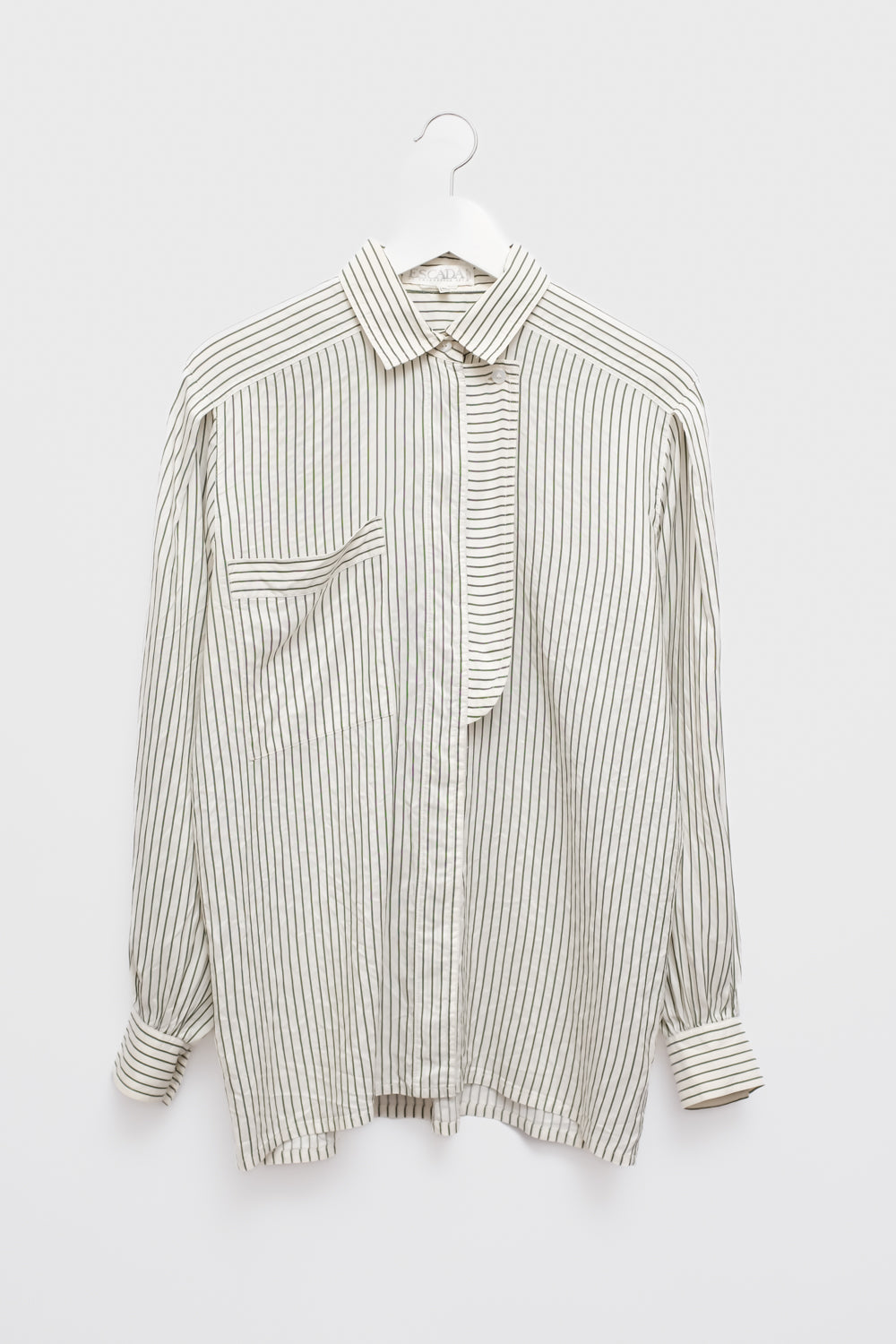 PURE SILK ESCADA VINTAGE STRIPED SHIRT
