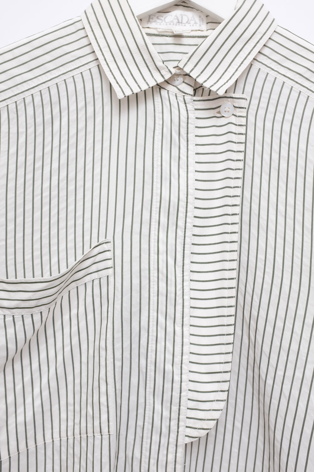 PURE SILK ESCADA VINTAGE STRIPED SHIRT