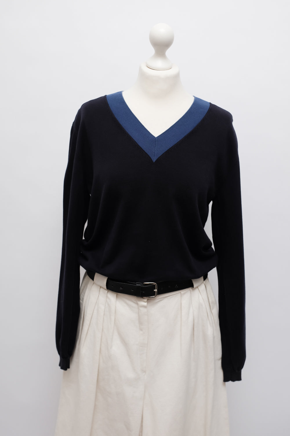 PRADA VINTAGE COTTON V SWEATER