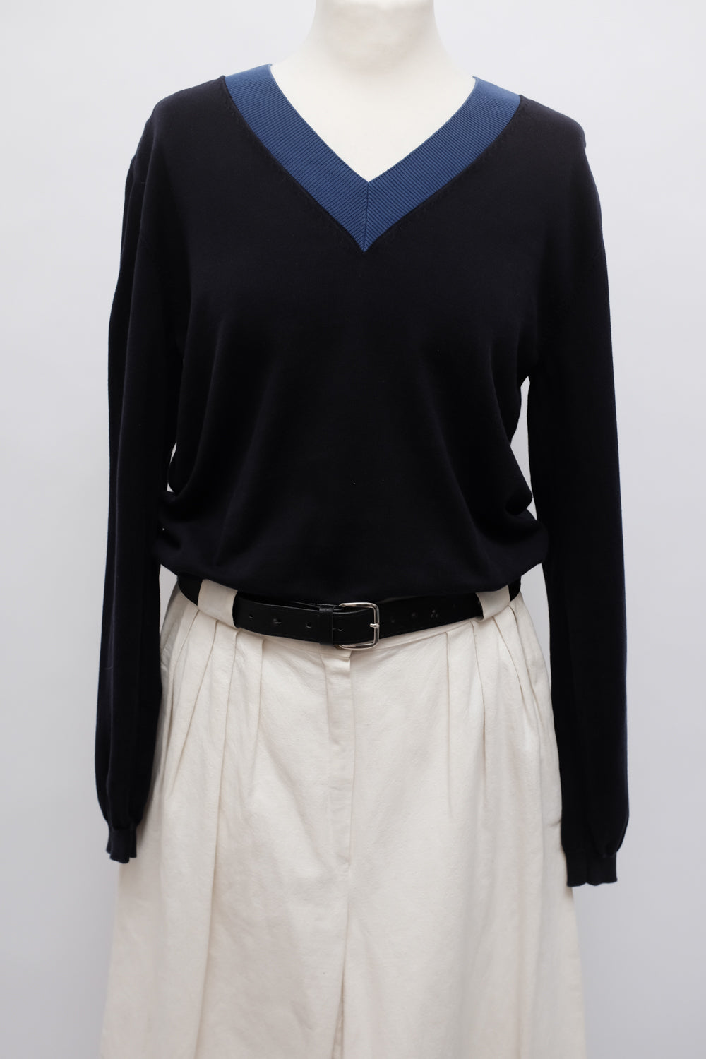 PRADA VINTAGE COTTON V SWEATER
