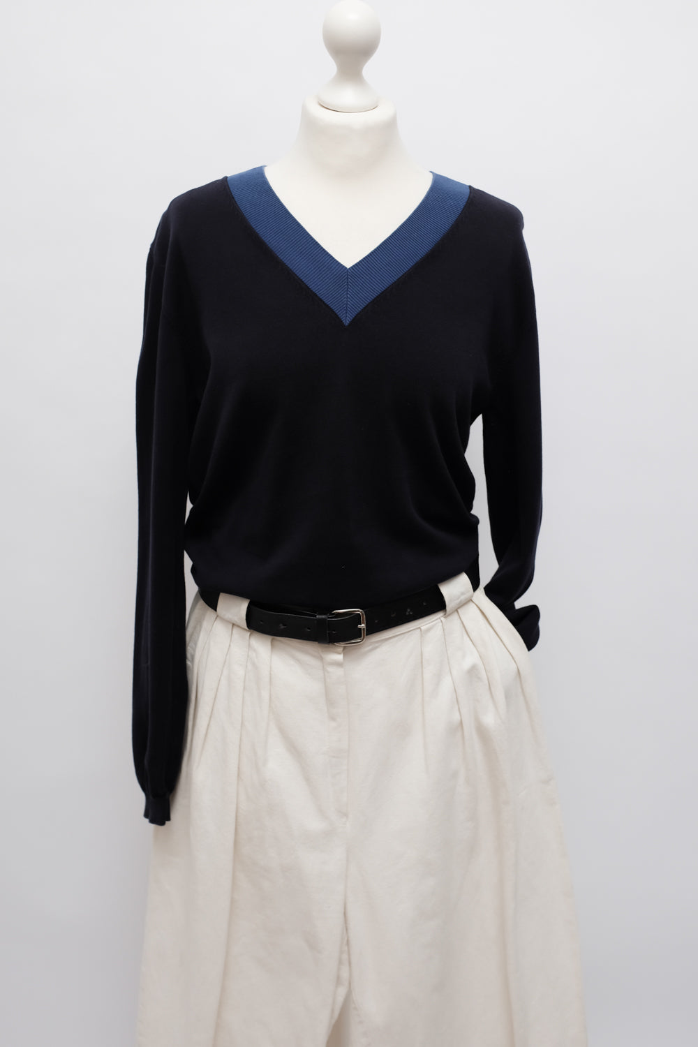PRADA VINTAGE COTTON V SWEATER