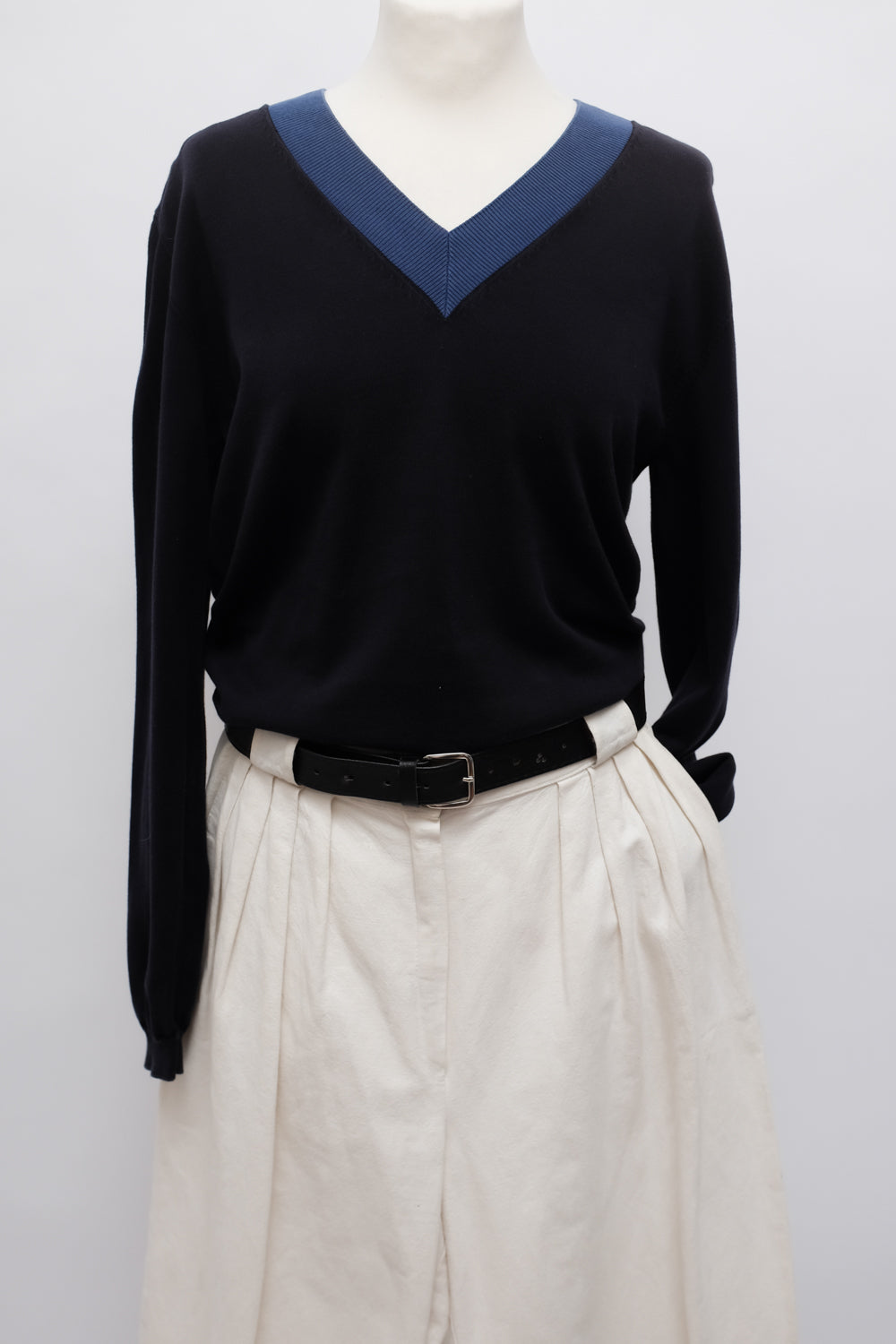 PRADA VINTAGE COTTON V SWEATER