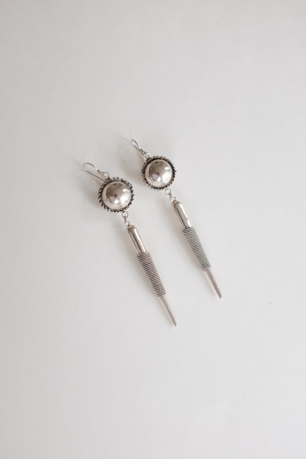 LONG VINTAGE SILVER 925 EARRINGS