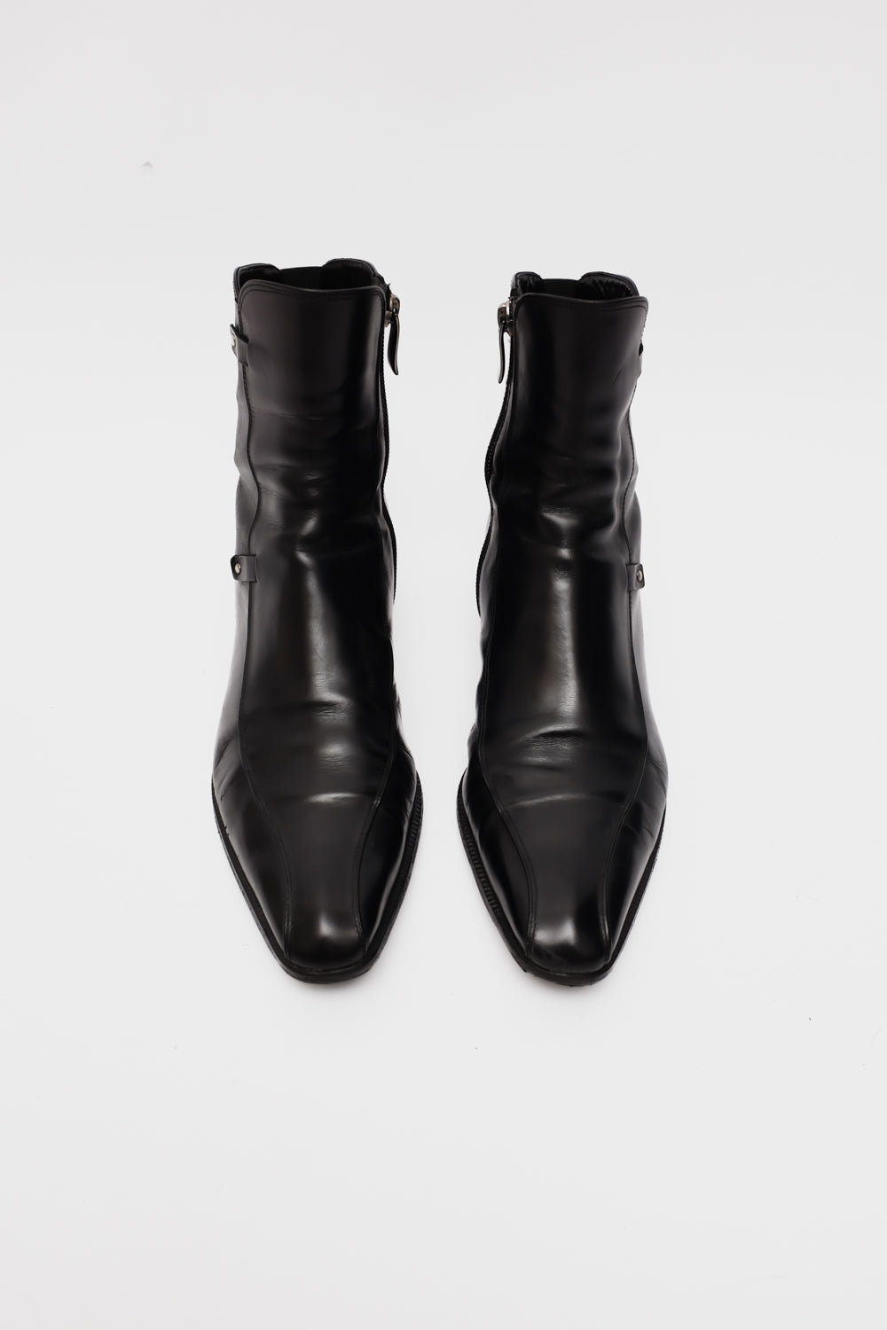 BLACK ITALY LEATHER BOOTS 39