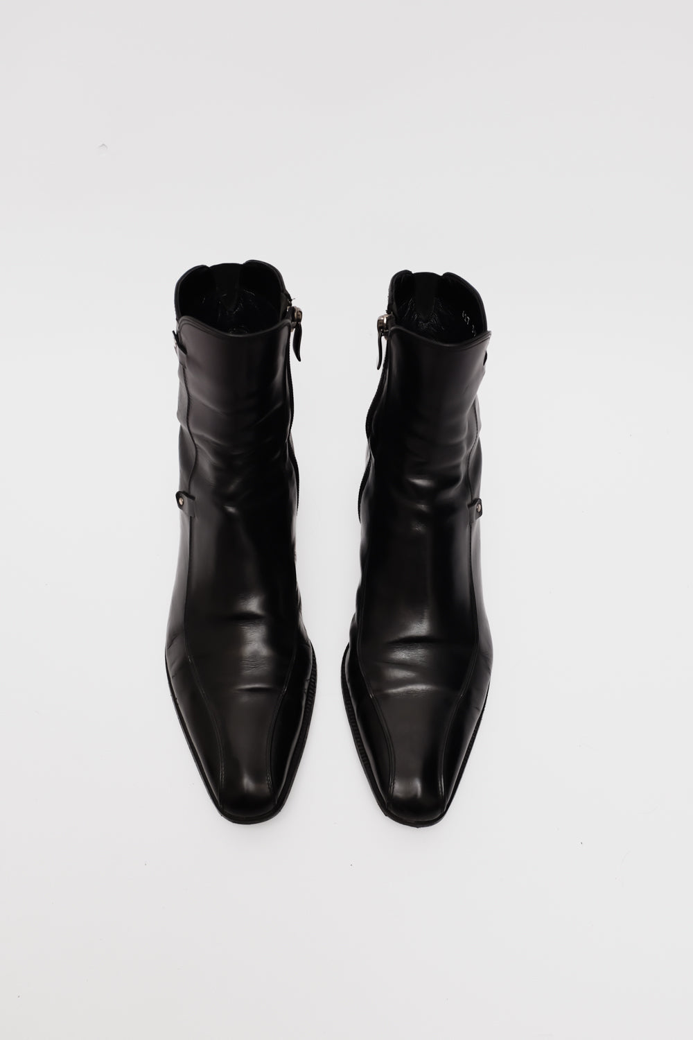 BLACK ITALY LEATHER BOOTS 39