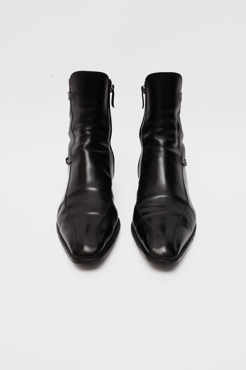 BLACK ITALY LEATHER BOOTS 39