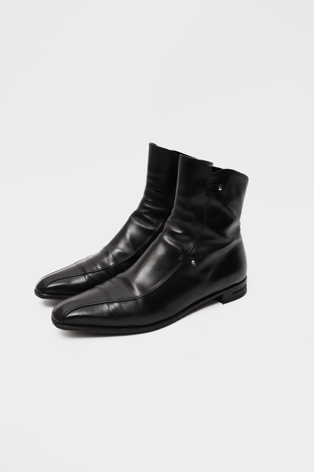 BLACK ITALY LEATHER BOOTS 39