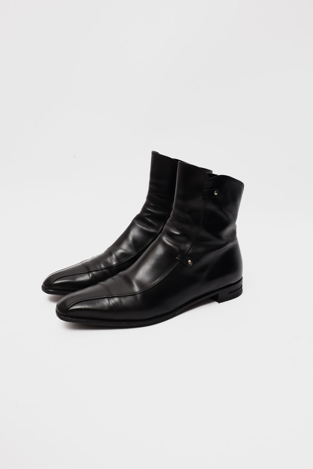 BLACK ITALY LEATHER BOOTS 39