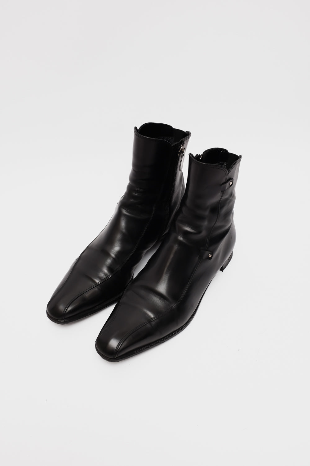 BLACK ITALY LEATHER BOOTS 39