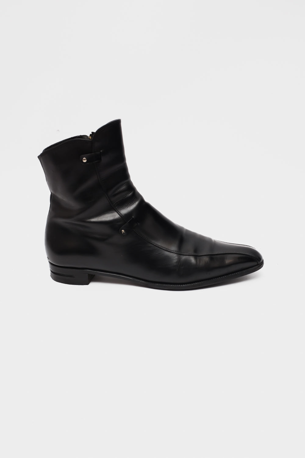BLACK ITALY LEATHER BOOTS 39