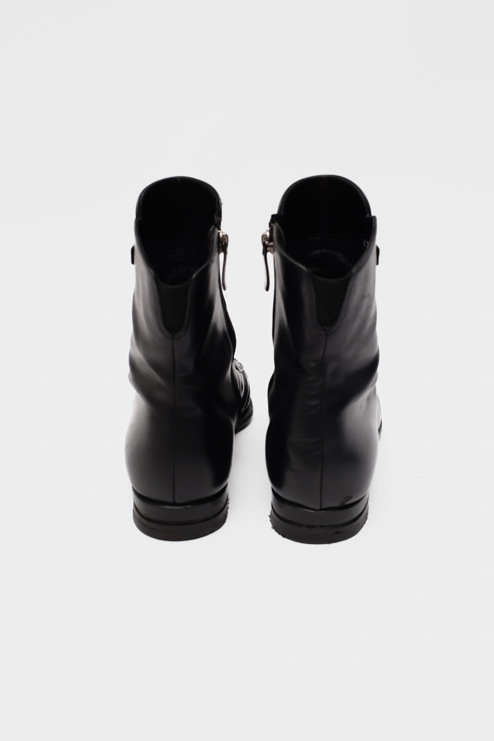 BLACK ITALY LEATHER BOOTS 39
