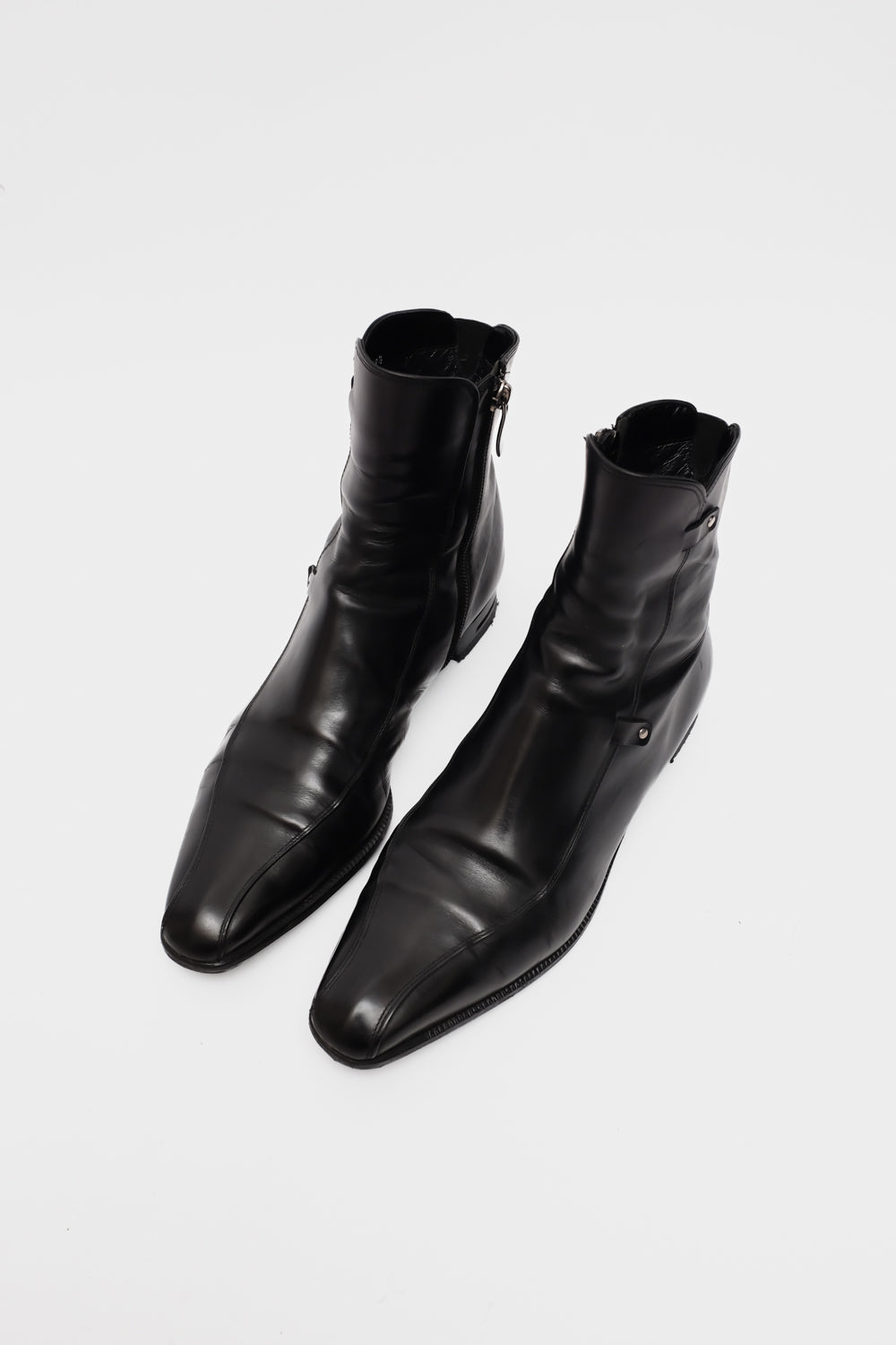 BLACK ITALY LEATHER BOOTS 39