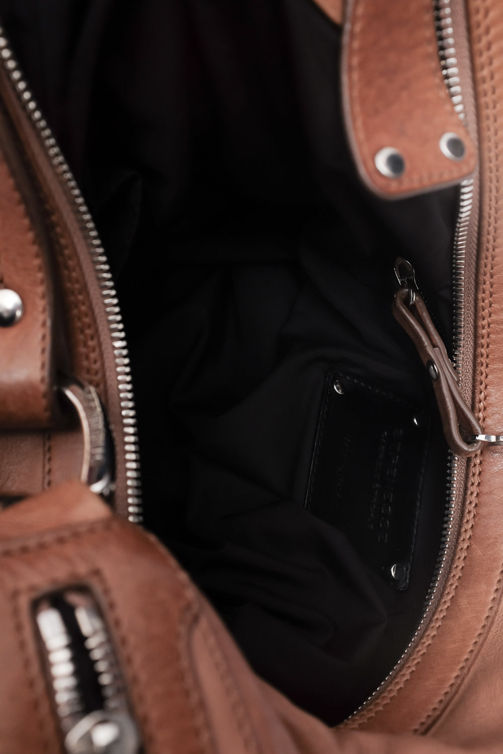 STRENESSE LEATHER BROWN SWING BAG