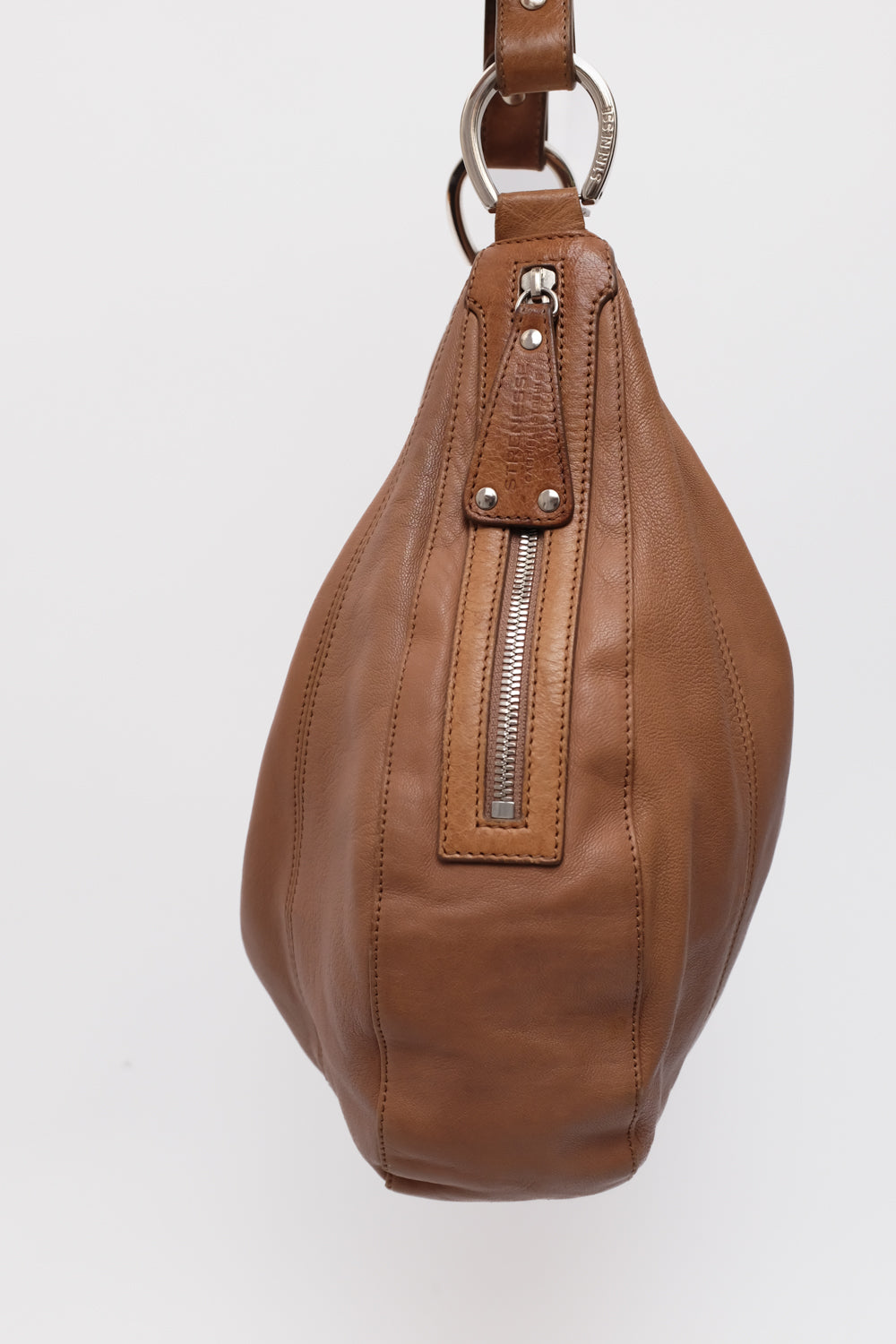 STRENESSE LEATHER BROWN SWING BAG