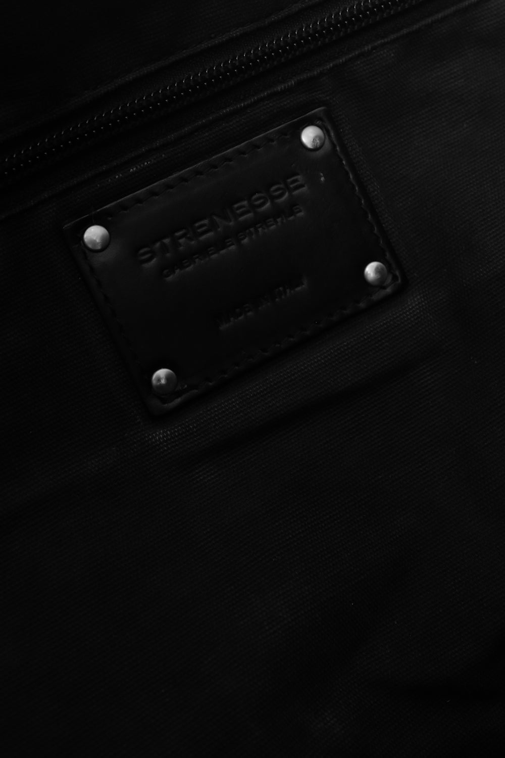 STRENESSE XXL BLACK LEATHER BAG