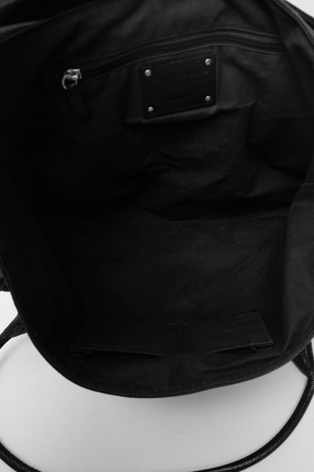 STRENESSE XXL BLACK LEATHER BAG