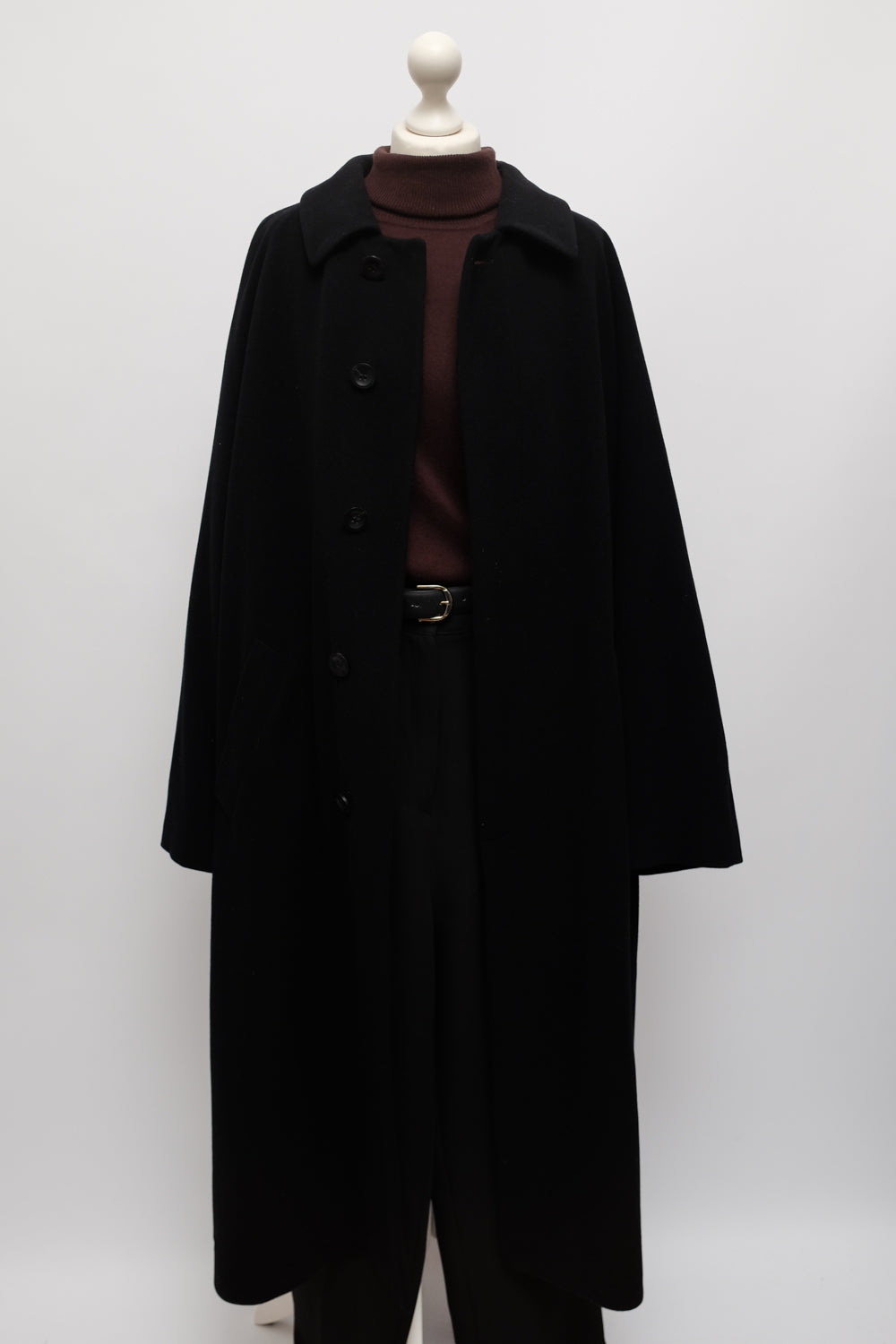 PURE CASHMERE SILK BROWN TURTLE SWEATER