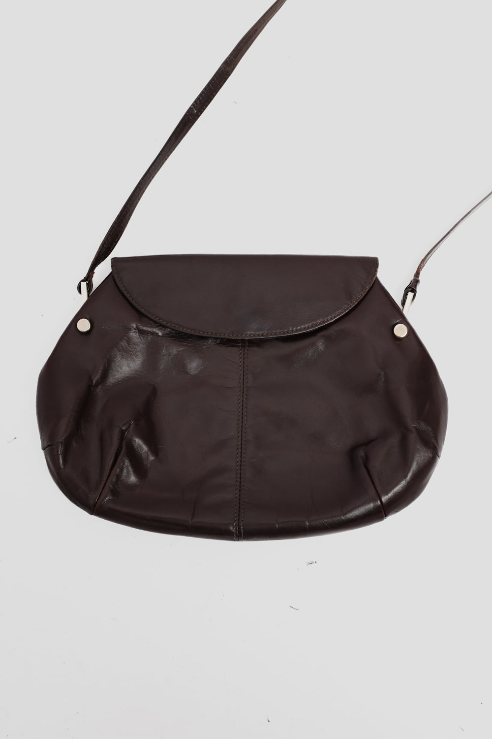 VINTAGE BROWN CROSSBODY LEATHER BAG