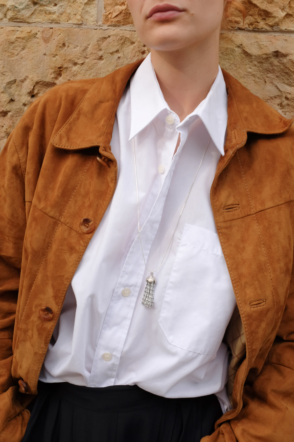 VINTAGE CAMEL SUEDE LEATHER SHIRT JACKET