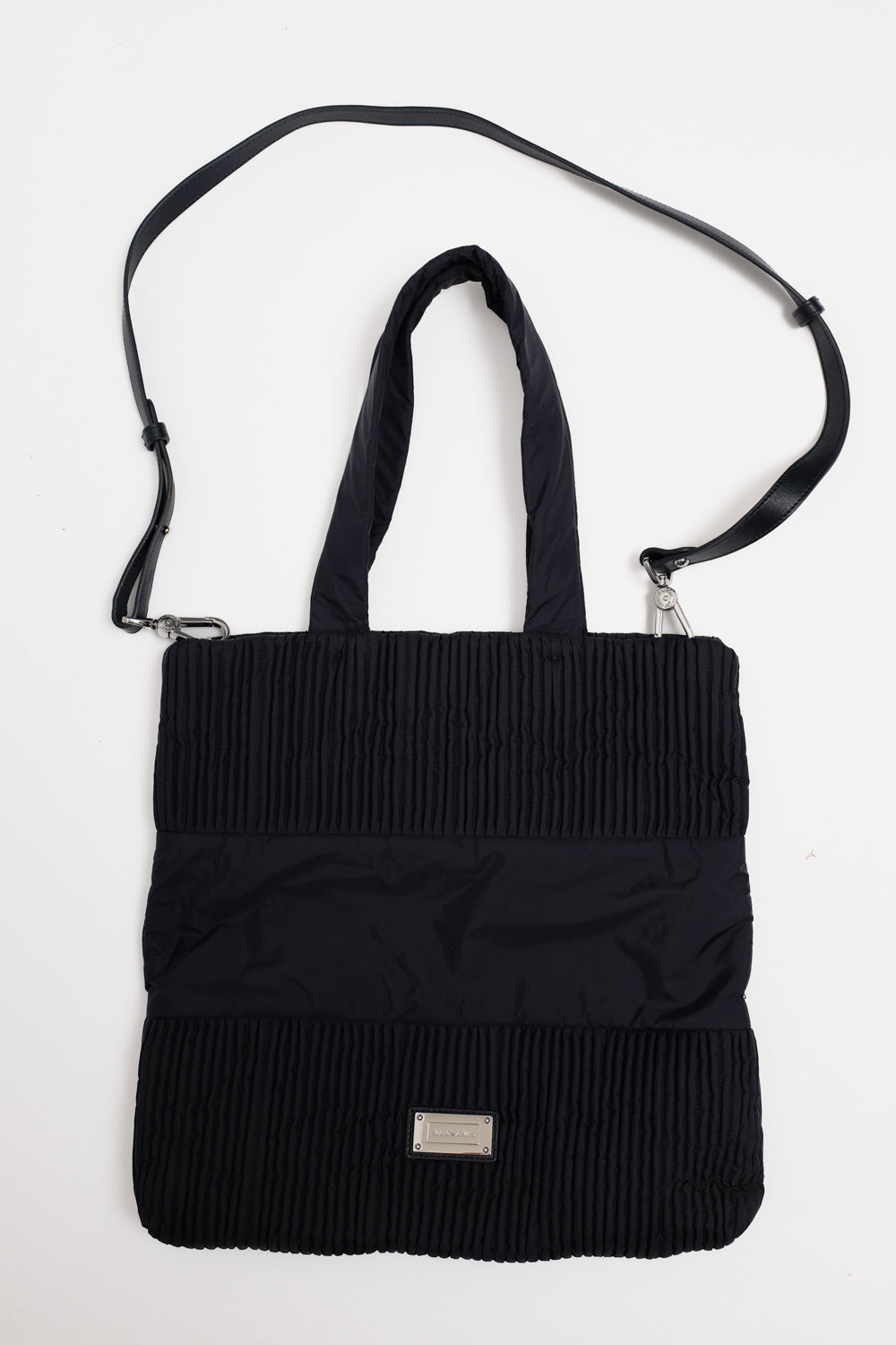 EMPORIO ARMANI PLEATED TECHNICAL MINIMAL BAG