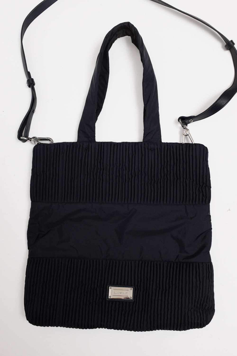 EMPORIO ARMANI PLEATED TECHNICAL MINIMAL BAG