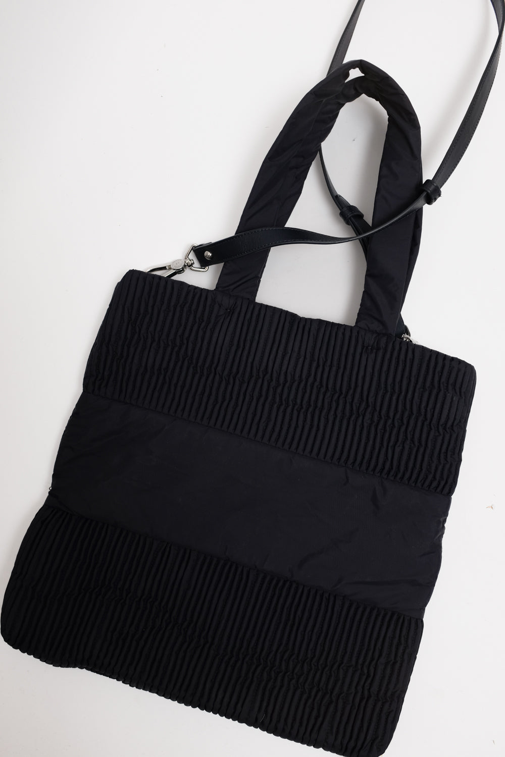 EMPORIO ARMANI PLEATED TECHNICAL MINIMAL BAG